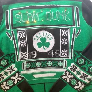 Boston Celtics NBA Knit Ugly Christmas Sweater